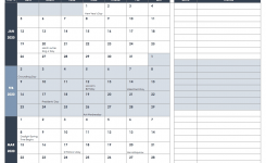 Free Blank Calendar Templates – Smartsheet