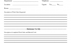 Free Customer Work Order Request Work Order Form Doc Forms