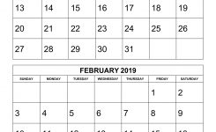 Free Download Printable Calendar 2019 2 Months Per Page 6 Pages