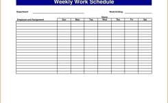 Free Employee Work Schedule Template Scheduling Schedules Officecom