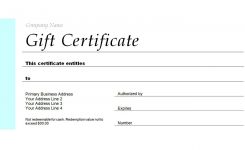 Free Gift Certificate Templates You Can Customize