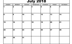 Free July 2018 Calendar Printable Blank Templates Word Pdf 2018