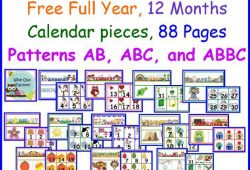 Free Preschool Calendar Printables