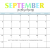 September Calendar 2020 Printable