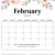 Floral 2021 Monthly Calendar Calendar 2021