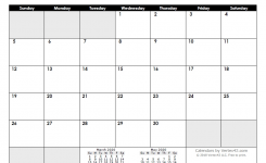 Free Printable Calendar – Printable Monthly Calendars