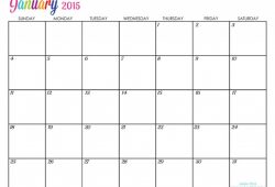 Free Printable Customizable Calendars