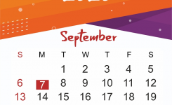 Free September 2020 Printable Calendar Template In Pdf Word Excel