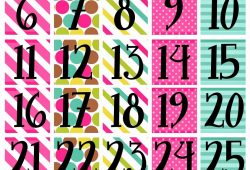Printable Numbers For Calendar