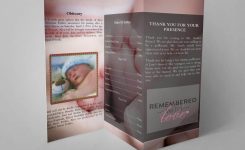 Infant Trifold Funeral Program Template Infant Trifold Funeral