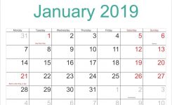 January 2019 Calendar Nz January Month January Calendar