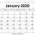 Printable Calendar August January 2020