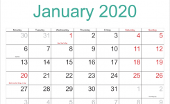 January 2020 Calendar With Holidays | Calendar March