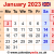 January 2023 Calendar UK