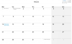January Calendar 2019 Malaysia Free Calendar Templates
