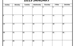 January Calendar Printable January Calendar 2019 Printable And