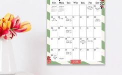 July 2018 June 2019 Floral Monthly Wall Calendar