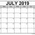 April May June July 2019 Calendar Editable