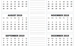 July To December 2019 Printable Calendar 2019 Calendars Calendar