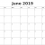 Blank Calendar Templates 2019