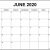 June 2020 Printable Calendar Templates