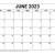 June 2023 Calendar pdf