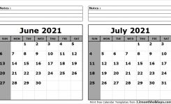 June-July-2021-Calendar-Printable – All 12 Month Calendar