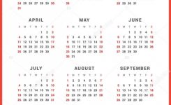 Kalender Für 2021 Jahr Auf Weißem Hintergrund. Woche Beginnt