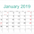 January Calendar 2019 Nz