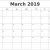 February March 2019 Printable Calendar