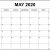 2020 Calendar Printable Calendar