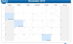 November 2019 Calendar