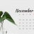 November 2019 Desktop Calendar Wallpaper