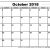 October 2018 Calendar Pdf
