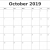 October 2019 Calendar Printable Free