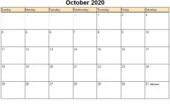 October 2020 Printable Calendar Printable Hub
