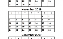 October November And December 2019 Calendar Printable Calendar 2019