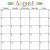 online printable monthly calendar