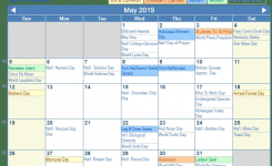 Print Friendly May 2019 Us Calendar For Printing