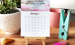 Printable 2019 Motivational Desk Calendar To Inspire You Every Month