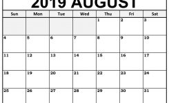 Printable August 2019 Calendar Templates 123calendars