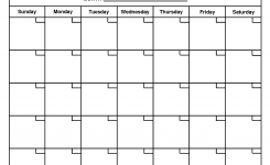 Printable Blank Calendar Template Organizing Pinte