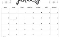 Printable Calendar Custom Dates Printable Calendar 2019