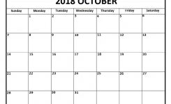 Printable Calendar For October 2019 Blank Template Download