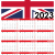 Printable Calendar May 2023 with uk Flag