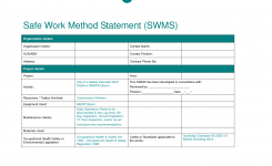 Safe Work Method Statements Template Best Template Collection