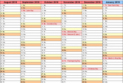 Free Printable Academic Calendar