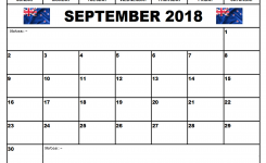 September 2018 Calendar New Zealand September Calendar 2018