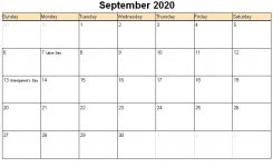 September 2020 Printable Calendar Printable Hub