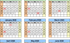 Split Year Calendar 201920 July To June Pdf Templates